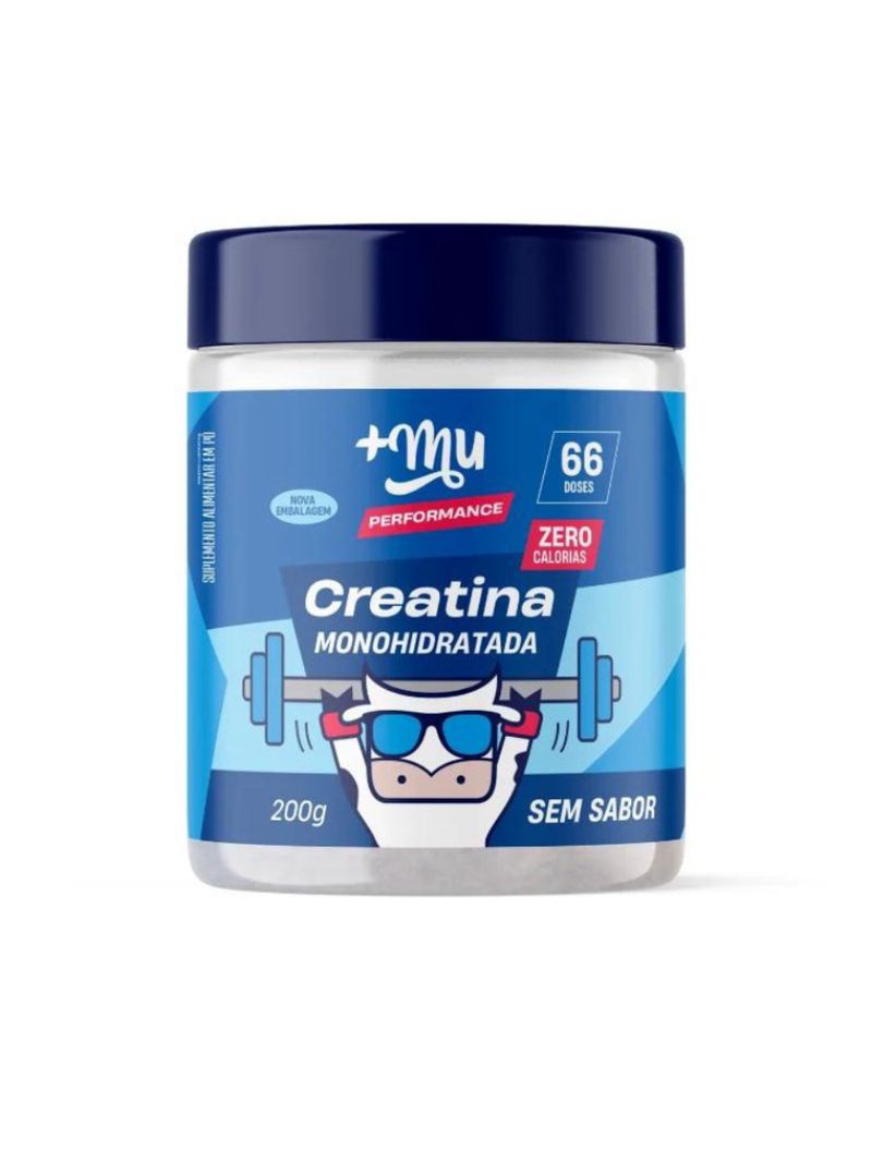 Creatina Monohidratada sem sabor Mais Mu 200g