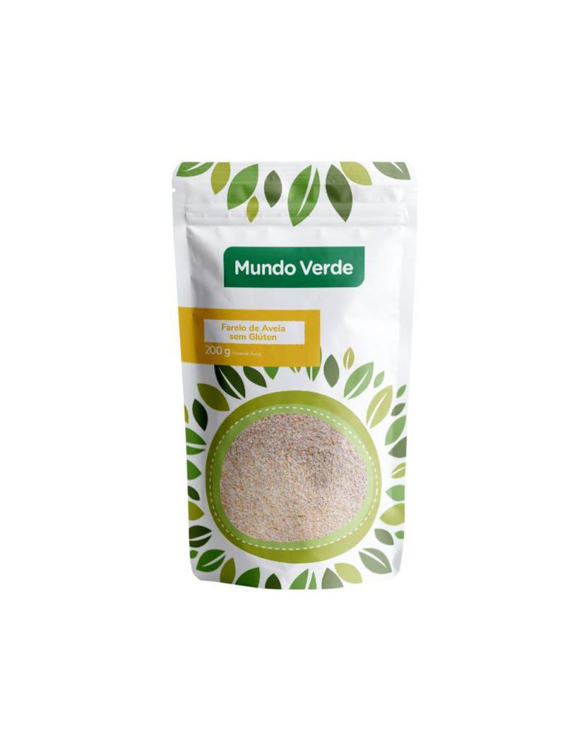 Farelo De Aveia Sem Glúten Mundo Verde 200g
