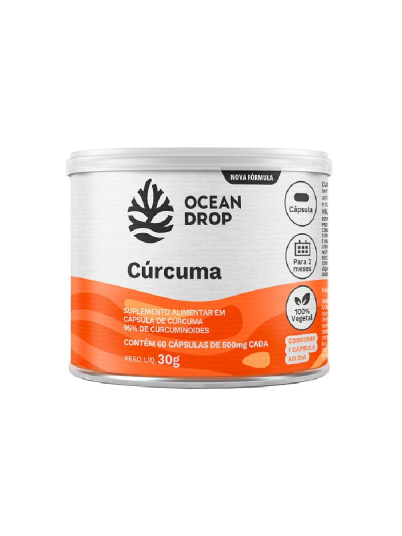 Cúrcuma Ocean Drop 500mg 60cáps