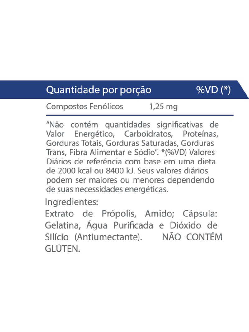 Própolis Vitaminlife 60 cápsulas