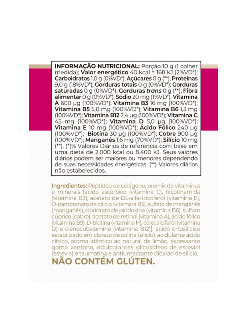 Colagentek Limão Vitafor 300g