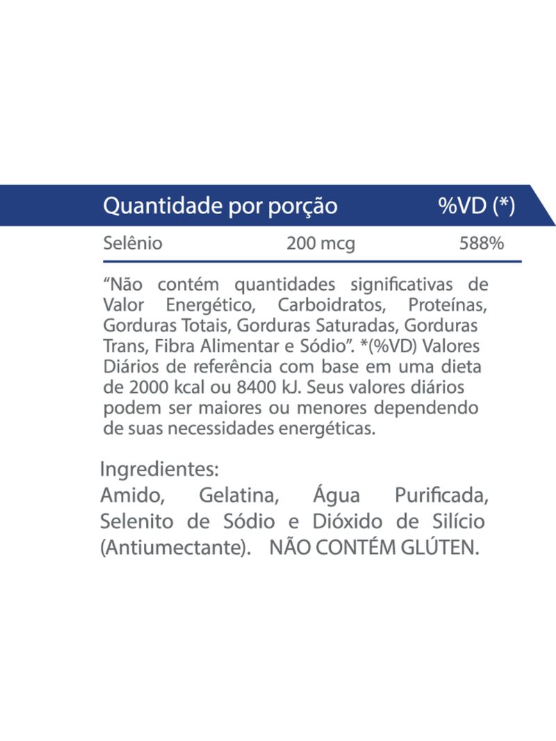 Selenium Vitaminlife 60 cápsulas