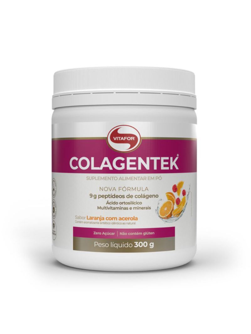 Colagentek Laranja com Acerola Vitafor 300g