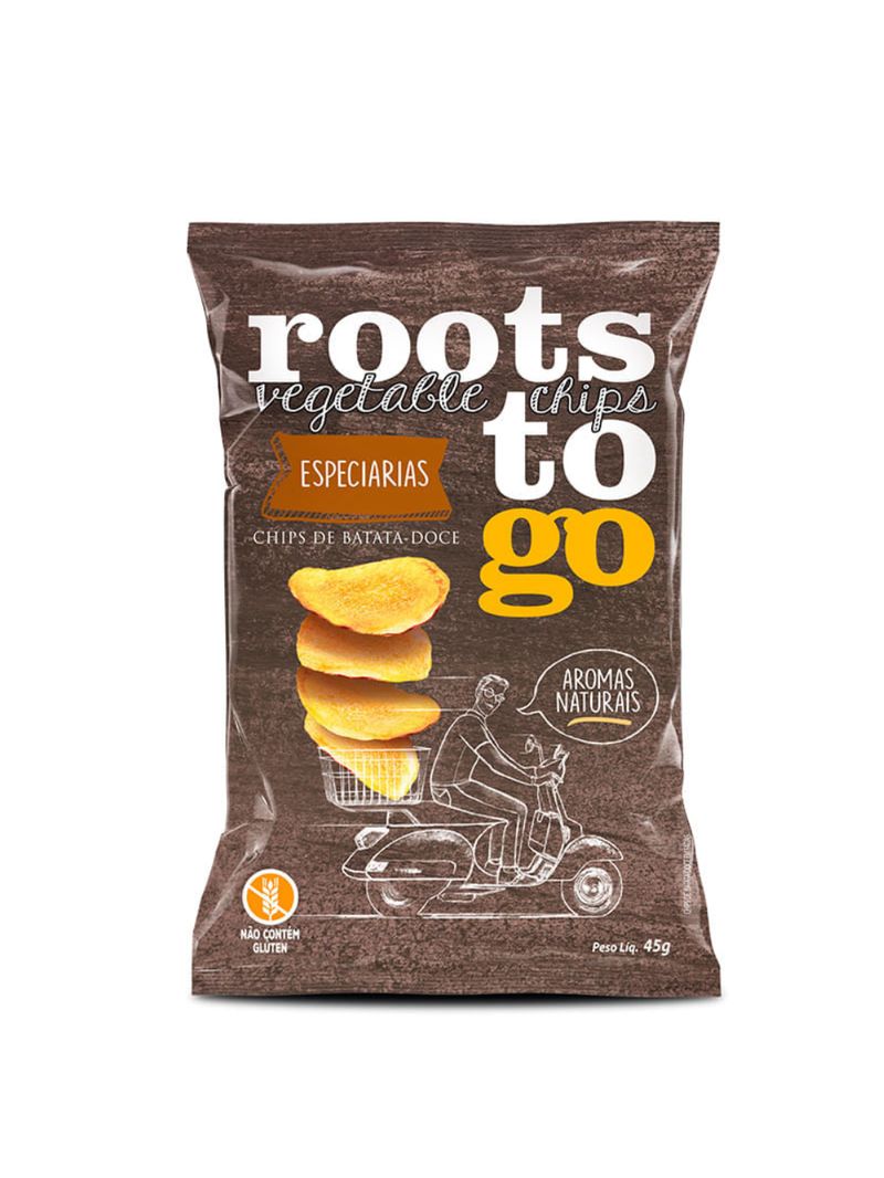 Chips Batata Doce Especiarias Roots To Go 45g