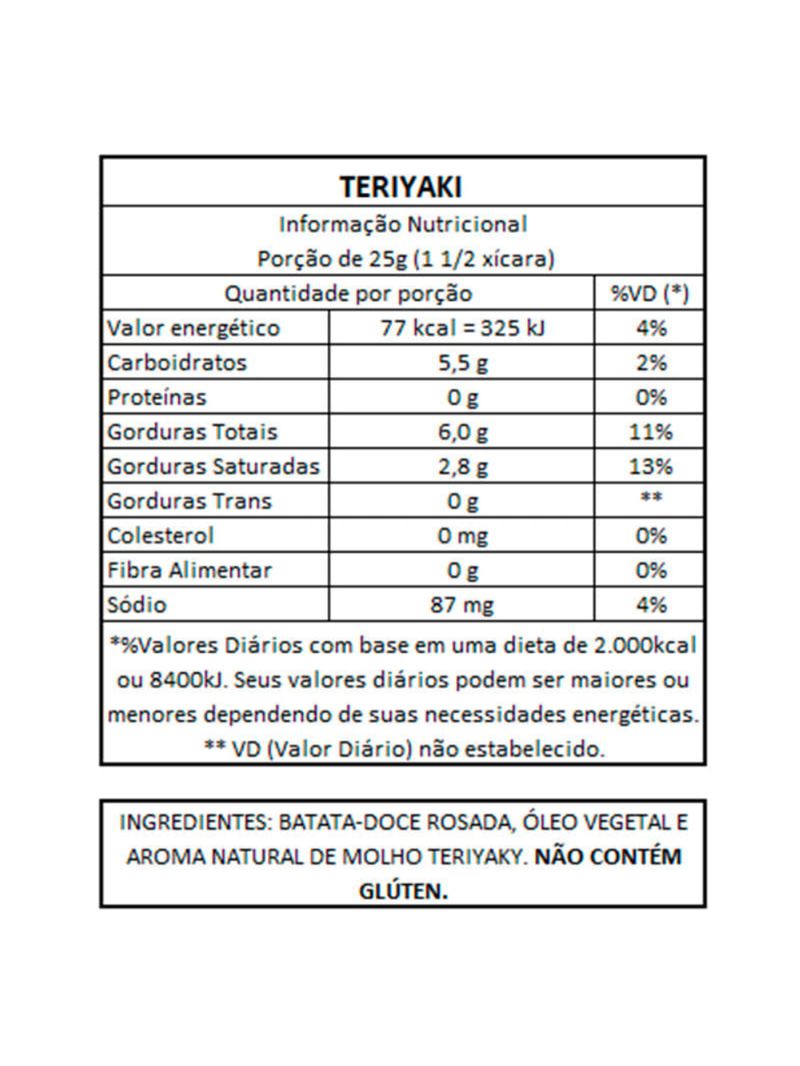 Chips Batata Doce Teriyaki Roots To Go 45g