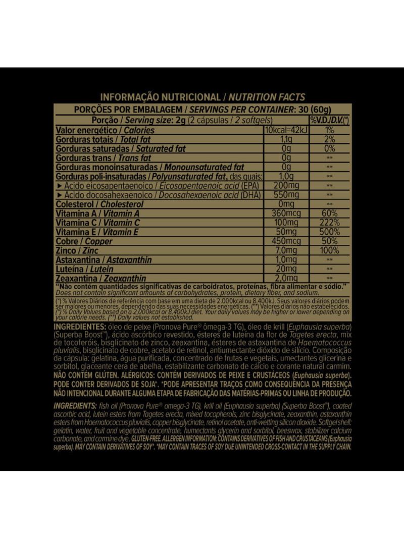 Ômega Vision Essential Nutrition 60 cápsulas