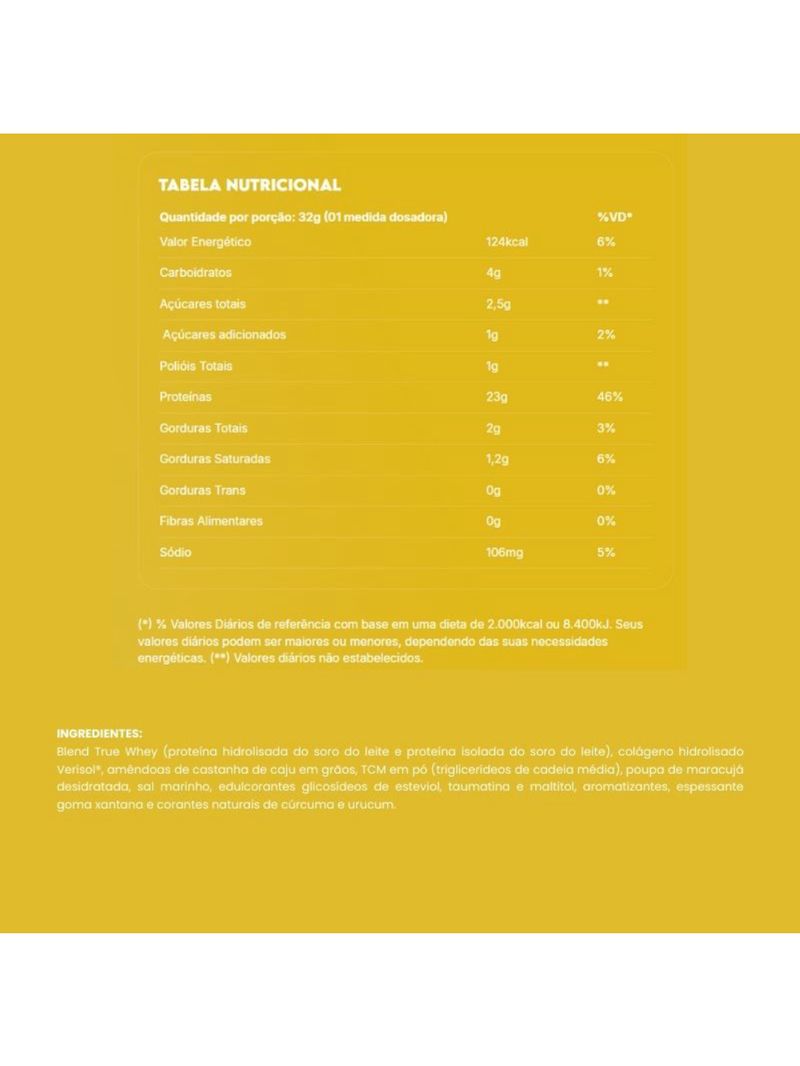 Whey Mousse de Maracujá True Source 837g