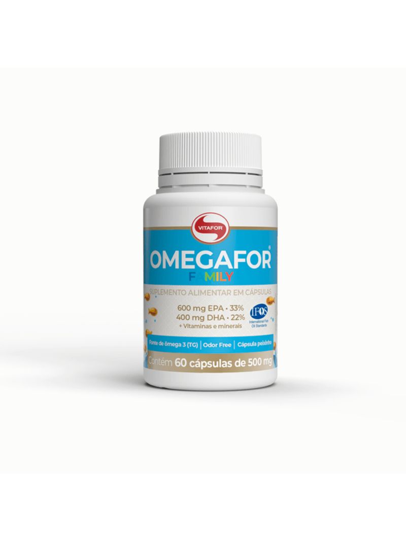 Omegafor Family Vitafor 500mg 60 cápsulas
