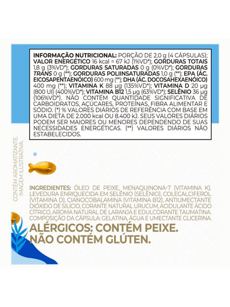 Omegafor Family Vitafor 500mg 60 cápsulas