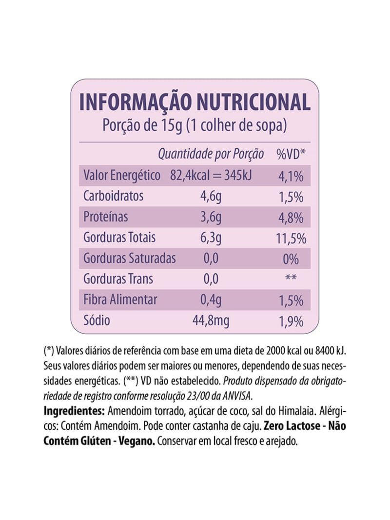 Pasta de Amendoim Açucar de Coco 300g - Eat Clean