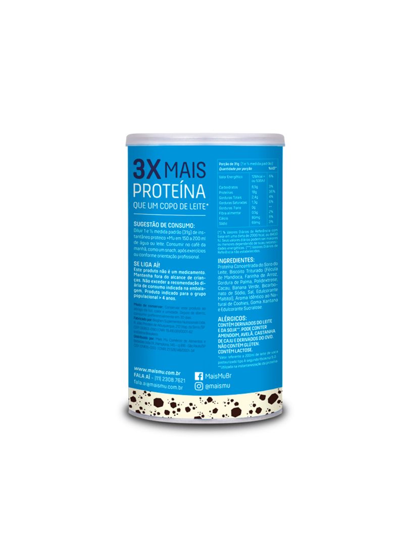 Whey Concentrado Muke Cookies e Cream 450g - Mais Mu