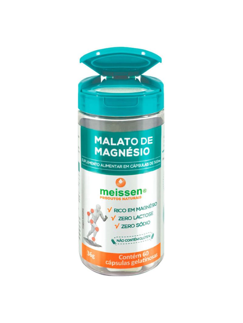 Malato de Magnésio Meissen 60 cápsulas