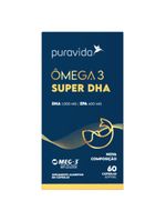 Ômega 3 Super DHA Puravida 60caps