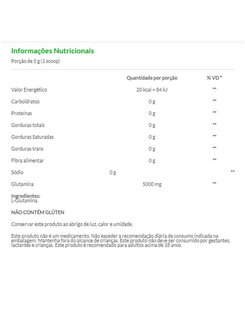 Glutamine Nutrify 150g
