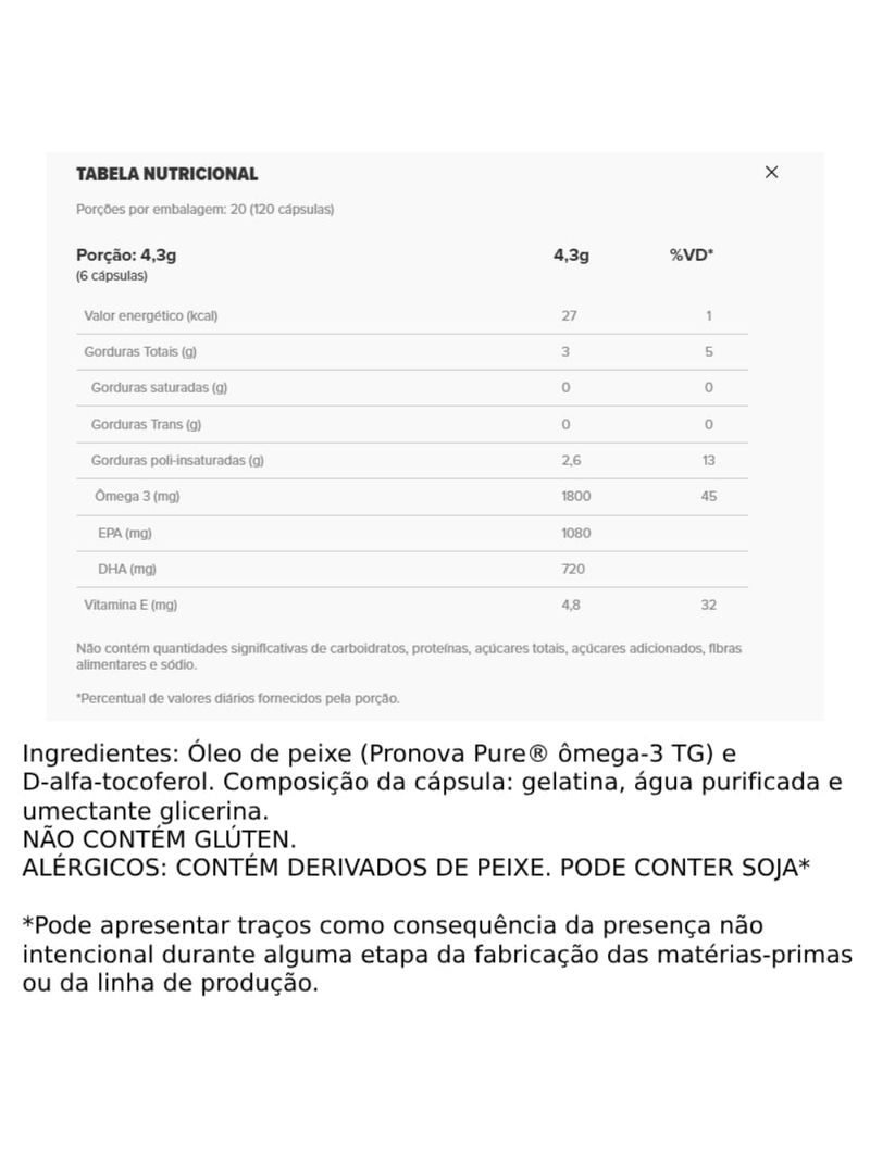 Super Ômega 3 TG 500mg Essential Nutrition 120 cápsulas