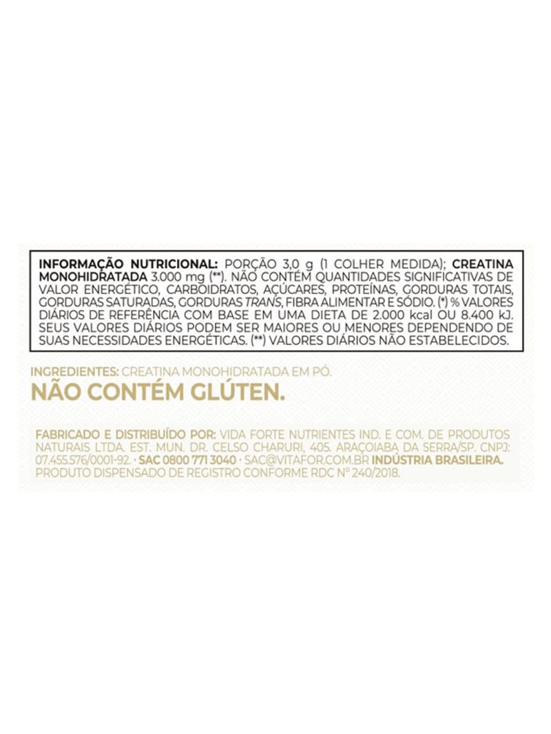 Creatine Vitafor 100g