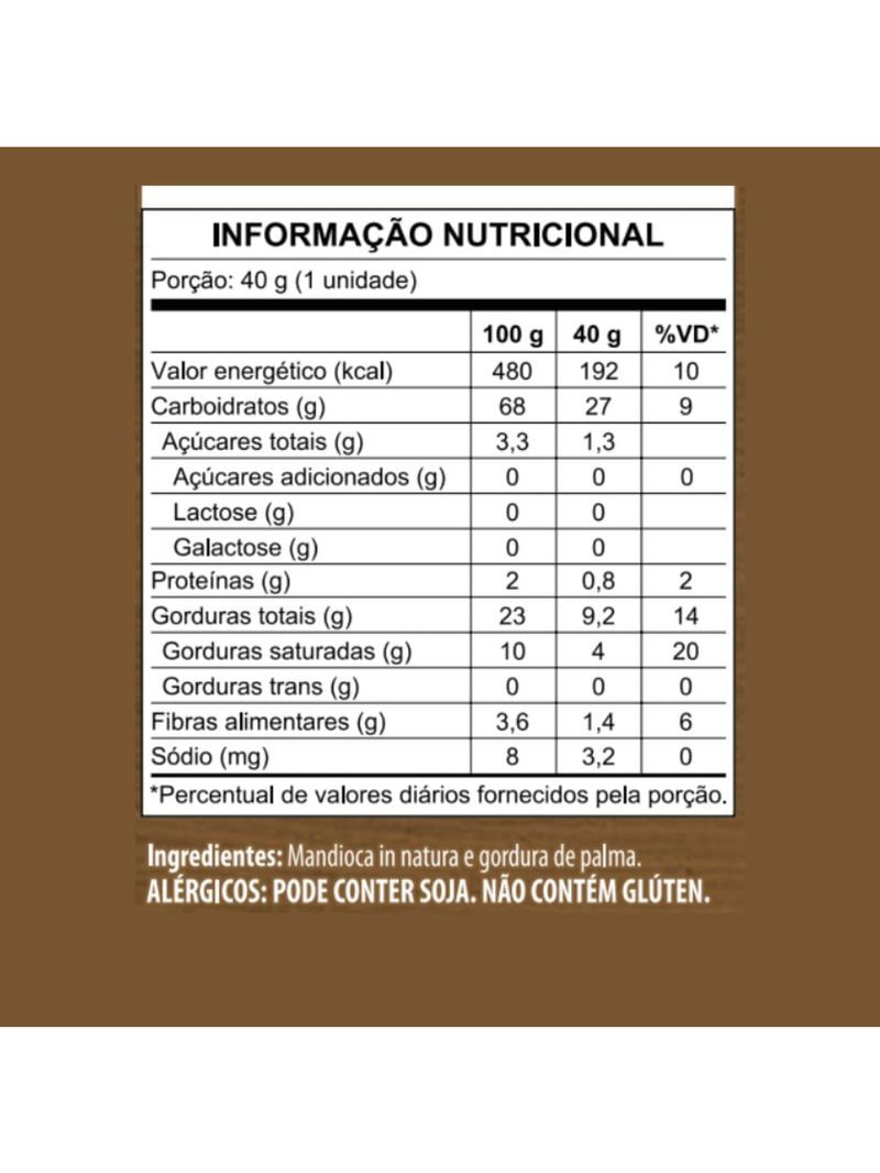 Chips de Mandioca sem Sal Mundo Verde 40g