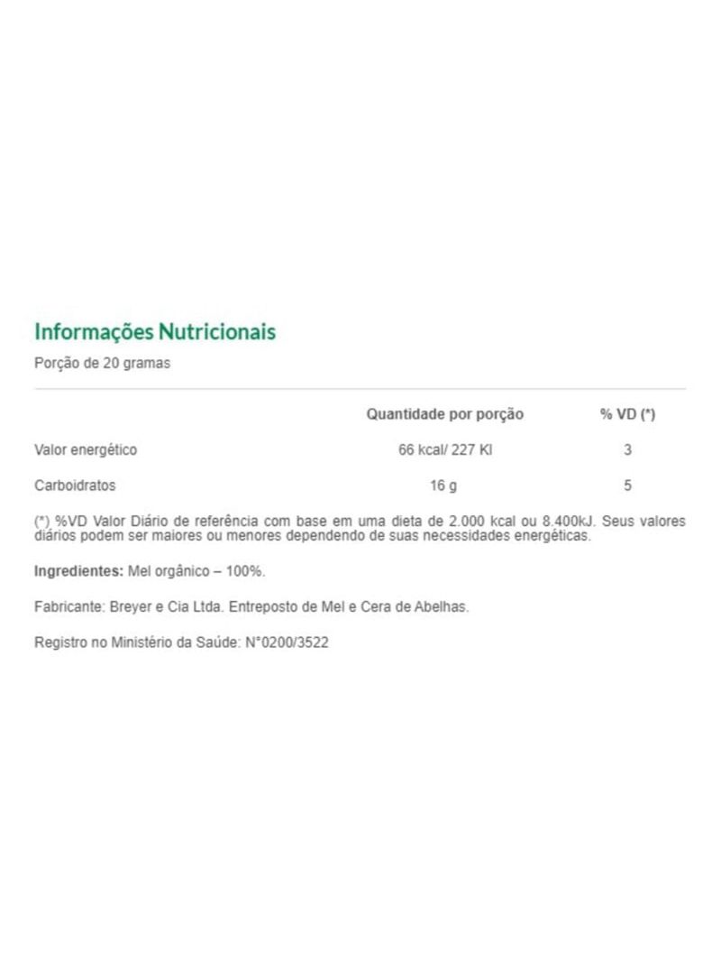 Mel Orgânico Mundo Verde 300g