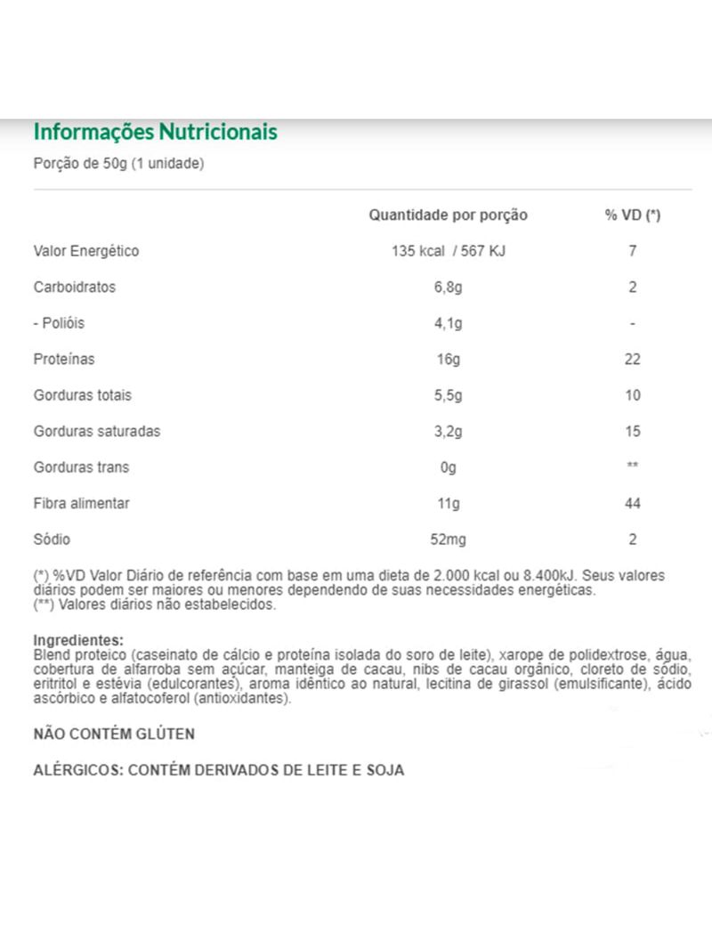 Cleanpro Bar Baunilha com Nibs de Cacau 50g - Nutrify