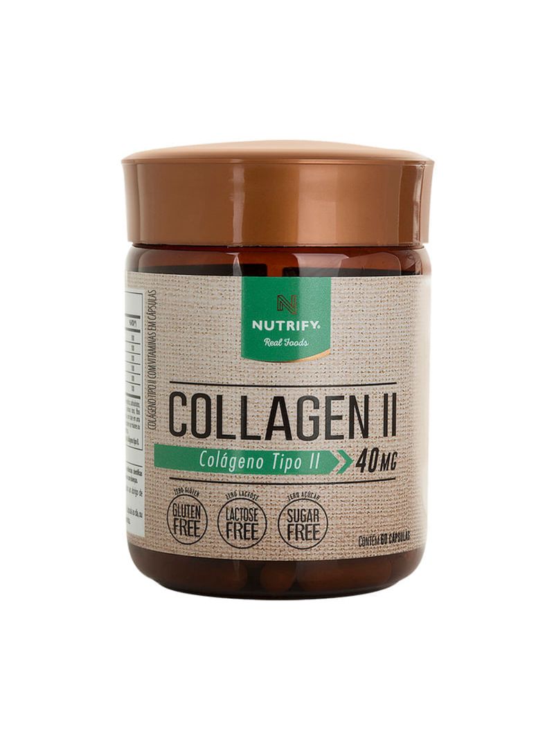 Collagen Tipo II Nutrify 40mg com 60 cápsulas