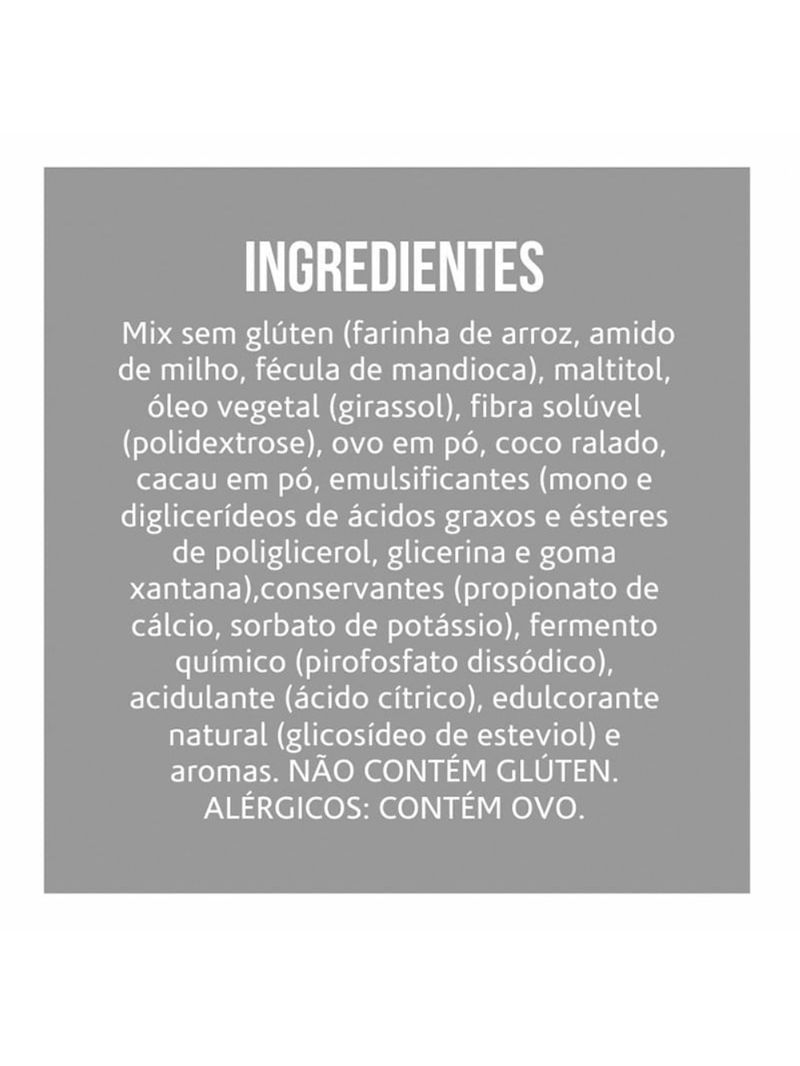 Brownie Chocolate com Coco Belive 40g