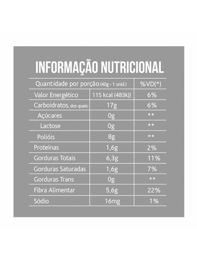 Brownie Chocolate com Coco Belive 40g