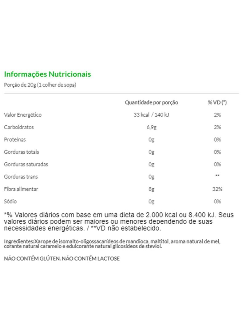 Calda Mel-Free Zero 280g - Mrs Taste