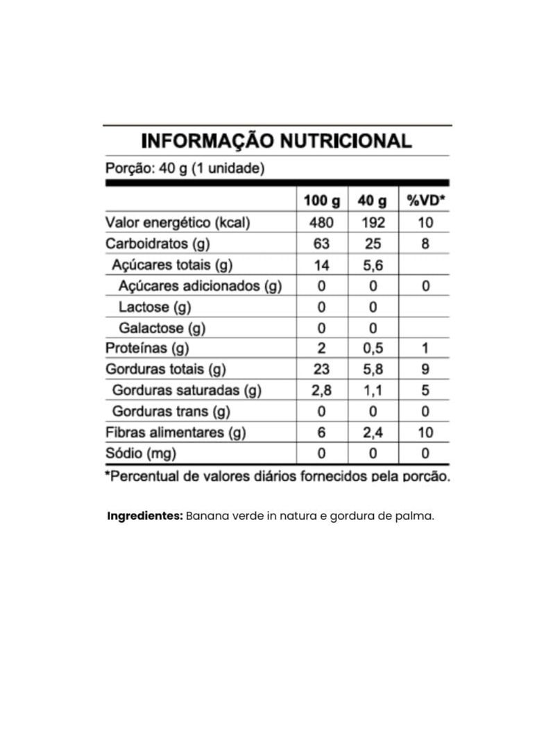 Chips de Banana sem Sal Mundo Verde 40g