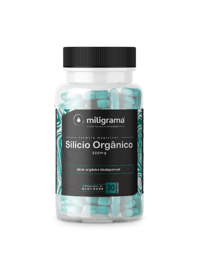 Silicio Orgânico 300mg 30 Cápsulas com Selo de Originalidade