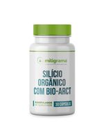 Silicio Orgânico 200mg com Bio Arct 100mg 30 Cápsulas com Selo de Autenticidade