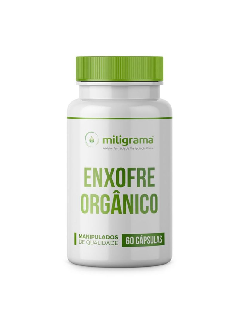 Enxofre Orgânico (MSM) 500mg 60 Cápsulas