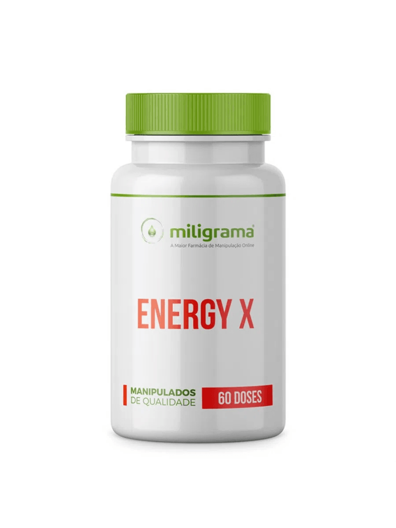 Energy X - Teacrine + Capsiate + Beta-alanina + Niacinamida 60 doses - Energia extra para seu treino
