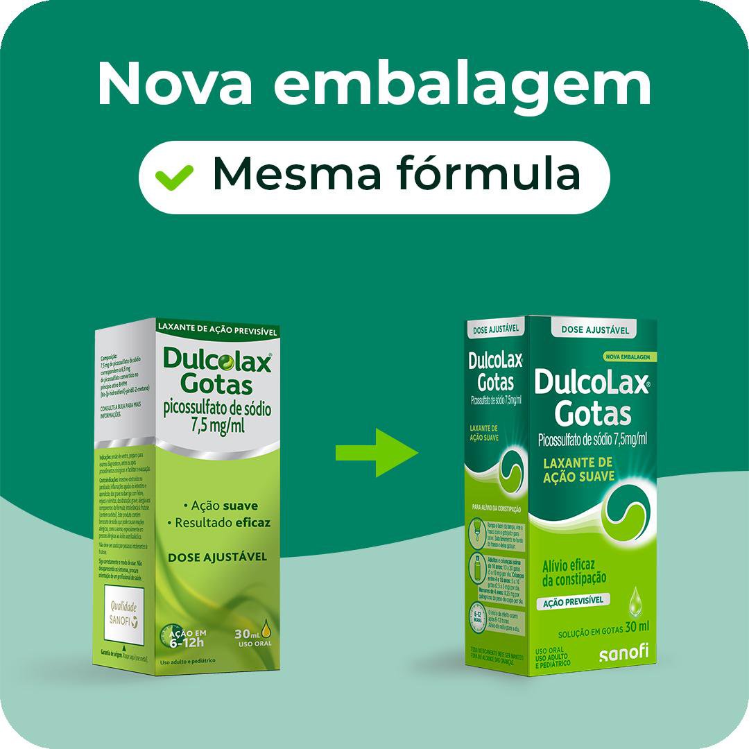 Dulcolax Gotas 7,5mg/ml Sanofi 30ml – Laxante Oral Eficaz