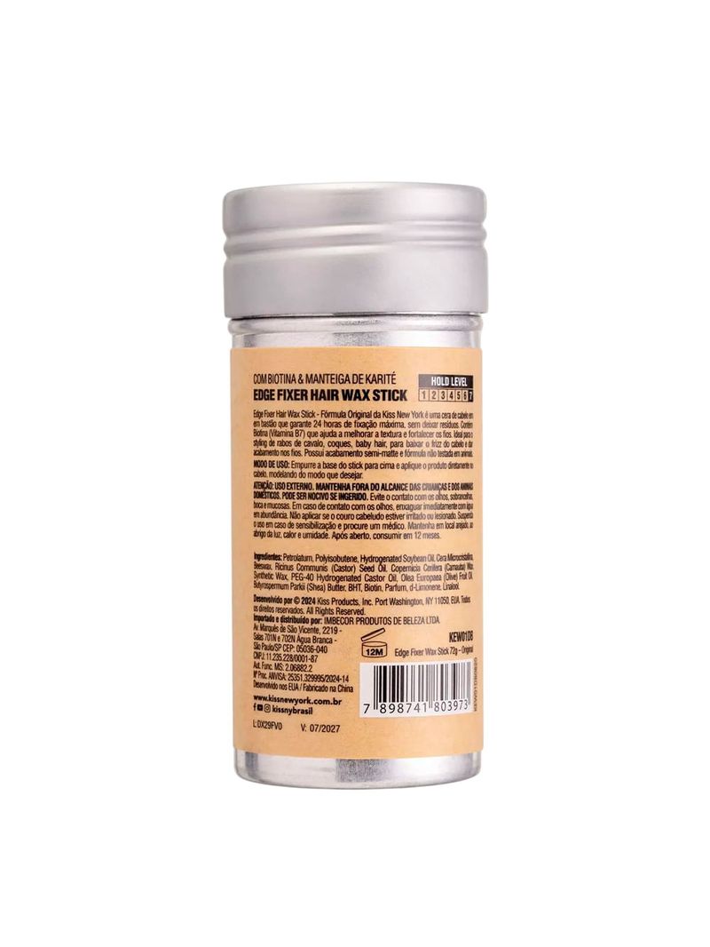 Kiss New York Edge Fixer Formula Original - Cera em Stick 72g