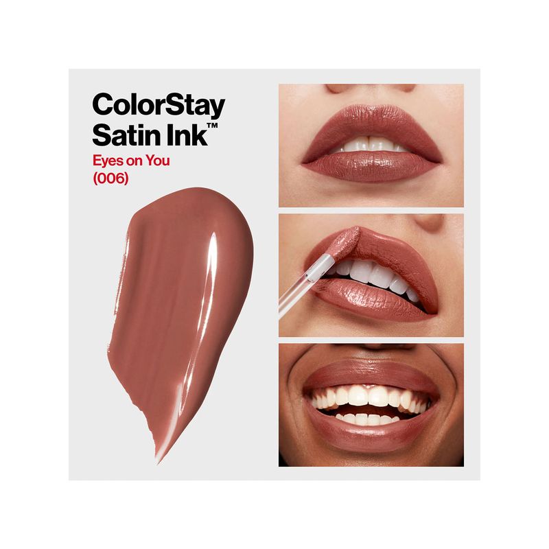 Batom Líquido Revlon ColorStay Satin Ink 006 Eyes On You Acetinado 5ml