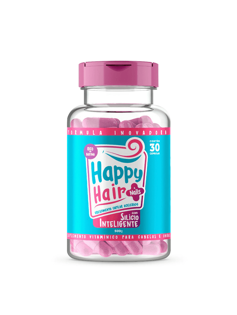 Happy Hair Nails Silício Inteligente - Suplemento Capilar 30 Cápsulas