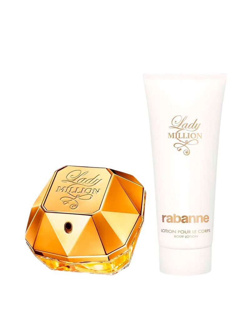 Kit Rabanne Lady Million Feminino - Eau de Parfum 80ml + BL 100ml