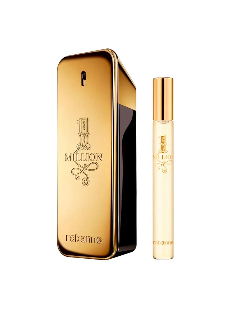 Kit Rabanne 1 Million Masculino - Eau de Toilette 100ml + Travel Size 10ml
