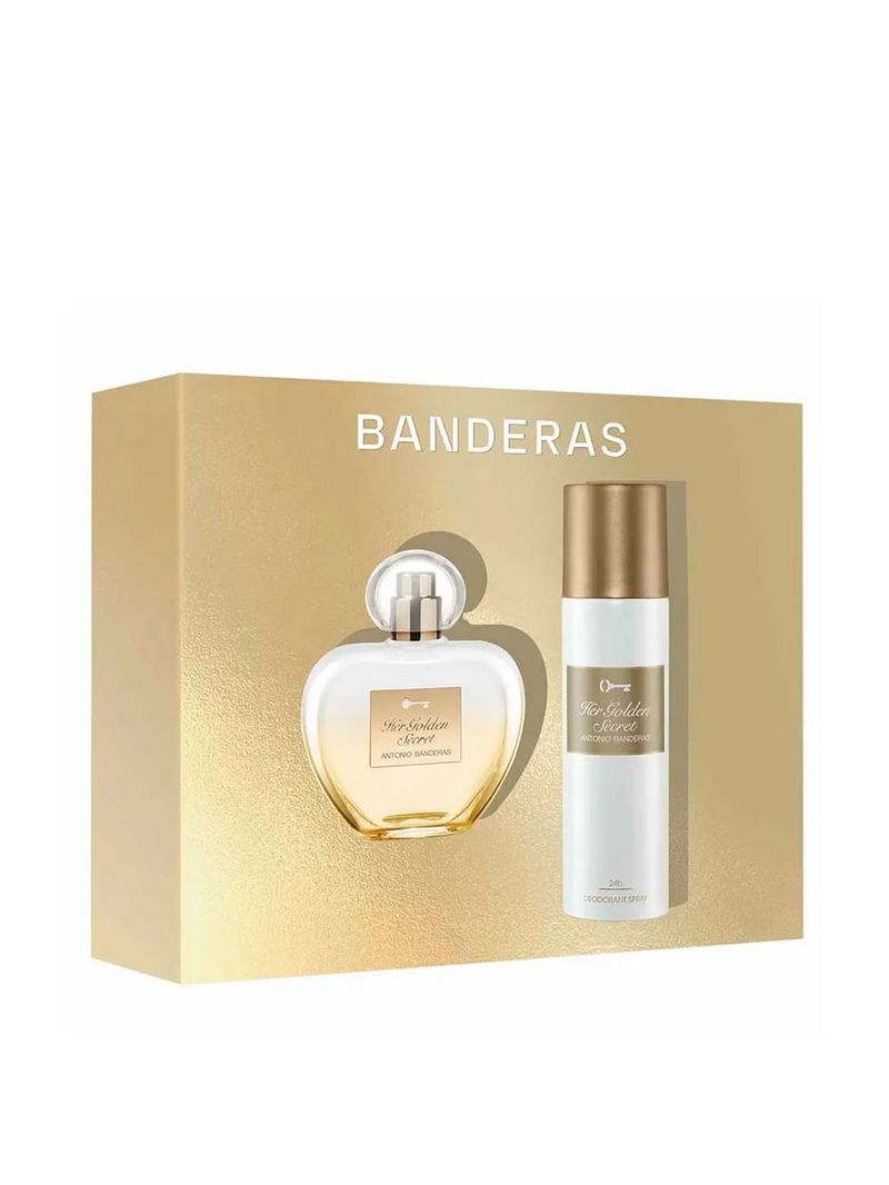 Kit Banderas Her Golden Secret Feminino - Edt 80ml + Desodorante Spray 150ml