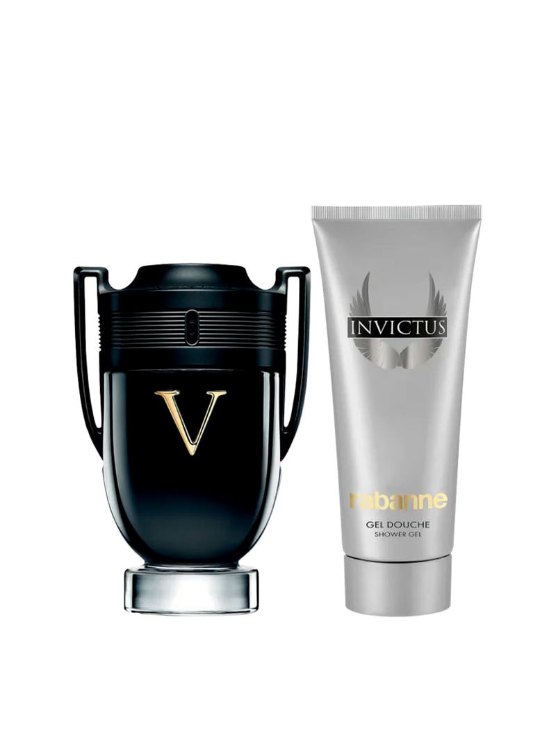 Kit Rabanne Invictus Victory Masculino - EDP 100ml + SG 100ml