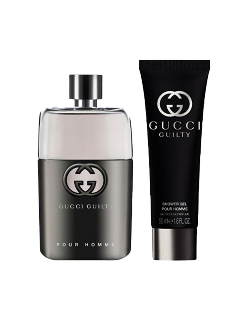 Kit Gucci Guilty Masculino - Eau de Toilette 50ml + Gel de Banho 50ml