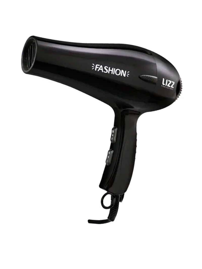 Lizz Professional Fashion Preto 2200W - Secador de Cabelos 220v