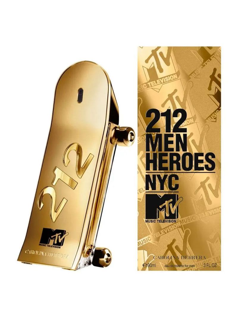 Carolina Herrera 212 Men Heroes NYC MTV Eau de Toilette - Perfume Masculino 90ml