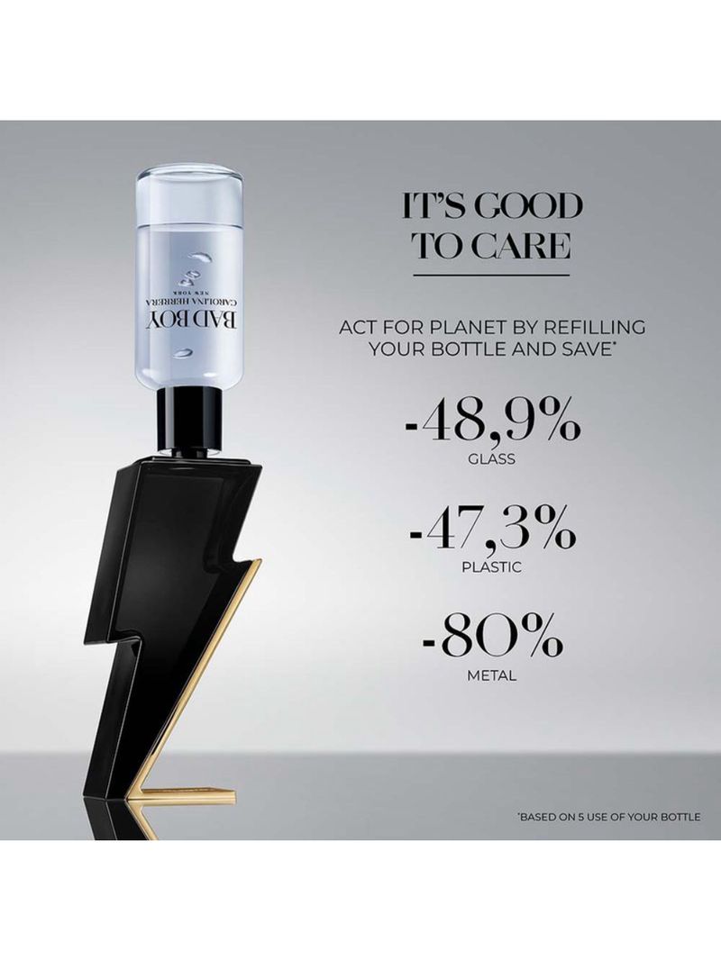 Carolina Herrera Bad Boy Eau de Toilette Refil - Perfume Masculino 200ml