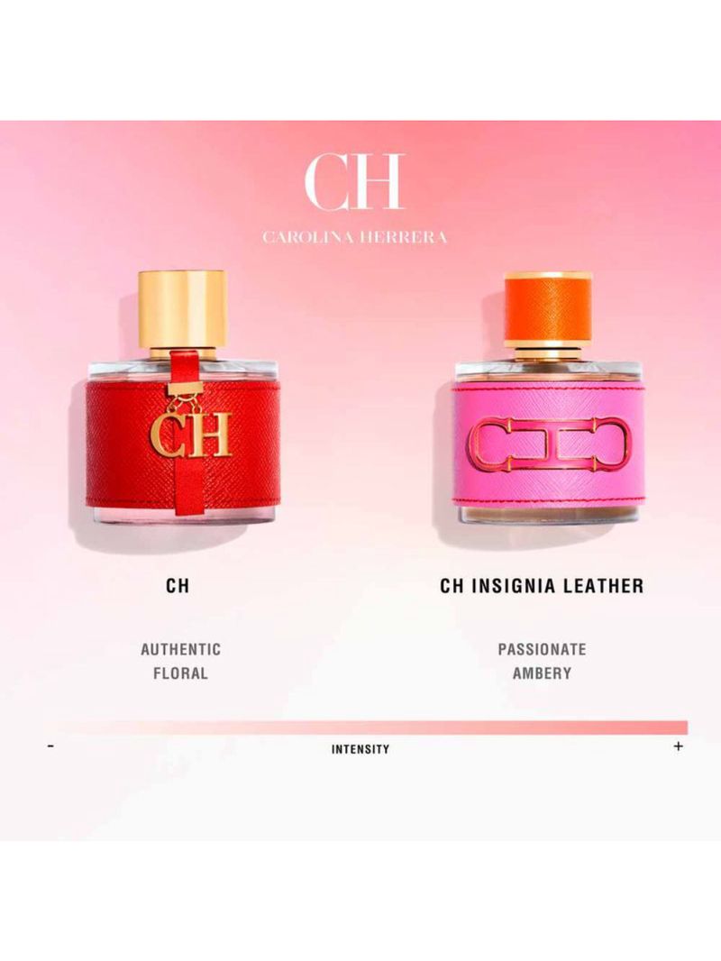 Kit Carolina Herrera Insignia Leather - Edp 100ml + Body Lotion 100ml + Travel Size 10ml
