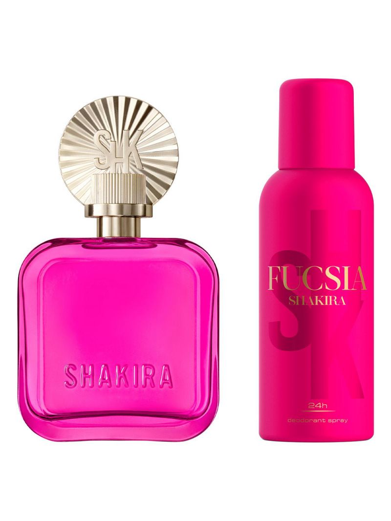 Kit Shakira Fucsia Eau De Parfum  - Perfume Feminino 80ml + Desodorante 150ml