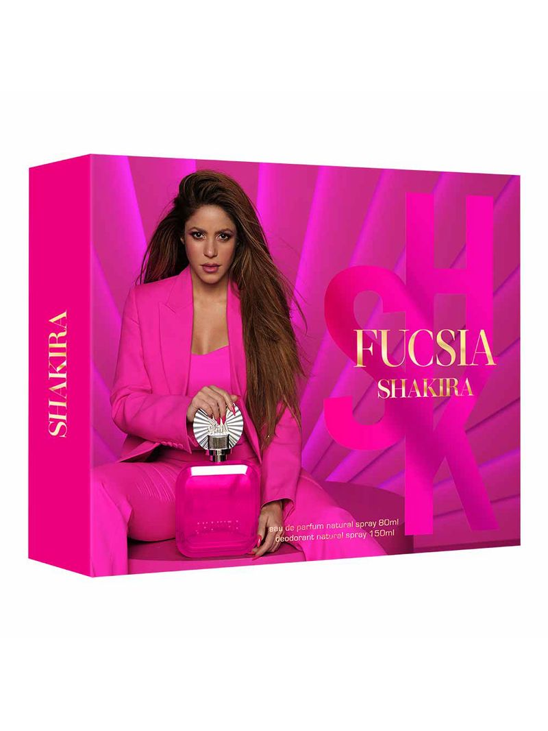 Kit Shakira Fucsia Eau De Parfum  - Perfume Feminino 80ml + Desodorante 150ml