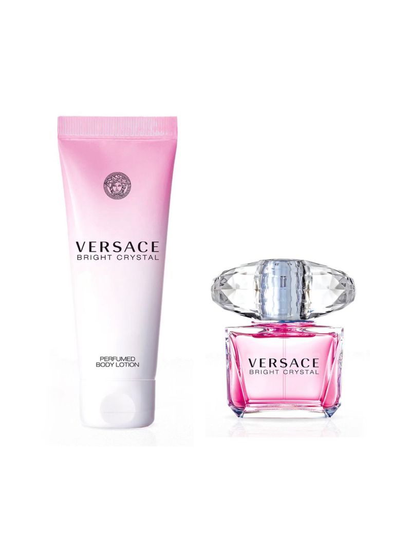 Kit Versace Bright Crystal For Her - Eau de Toilette 50ml + Body Lotion 100ml