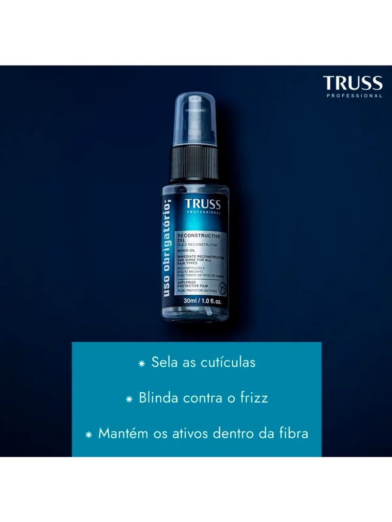 Óleo Capilar Reconstrutor Uso Obrigatório 30ml Truss