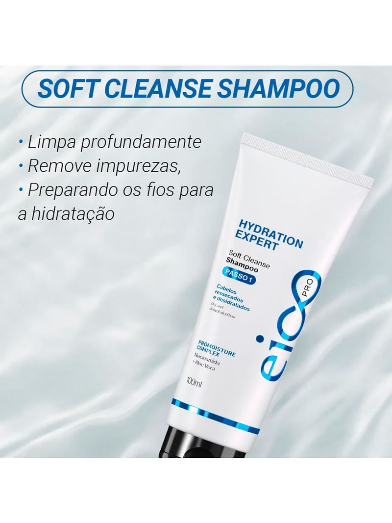 Kit Eico Pro Hydration System - Shampoo 100ml + Cond 100ml + Mas Líquida 100ml + Protetor térmico 100ml